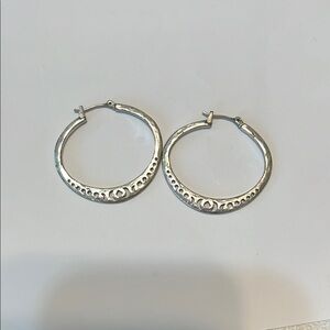 Silver hoops